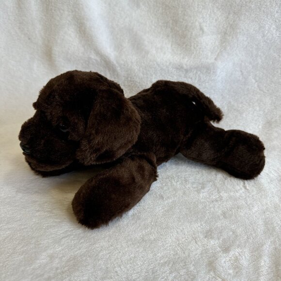 Brown Lab Retriever Puppy Plush Realistic Soft Floppy Stuffed Animal 12” - Picture 2 of 7